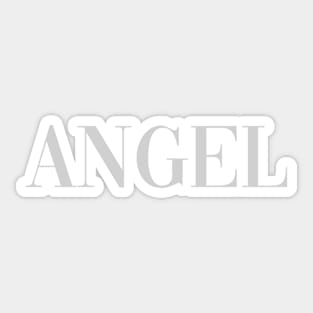 Angel - Pose - Light Grey Sticker